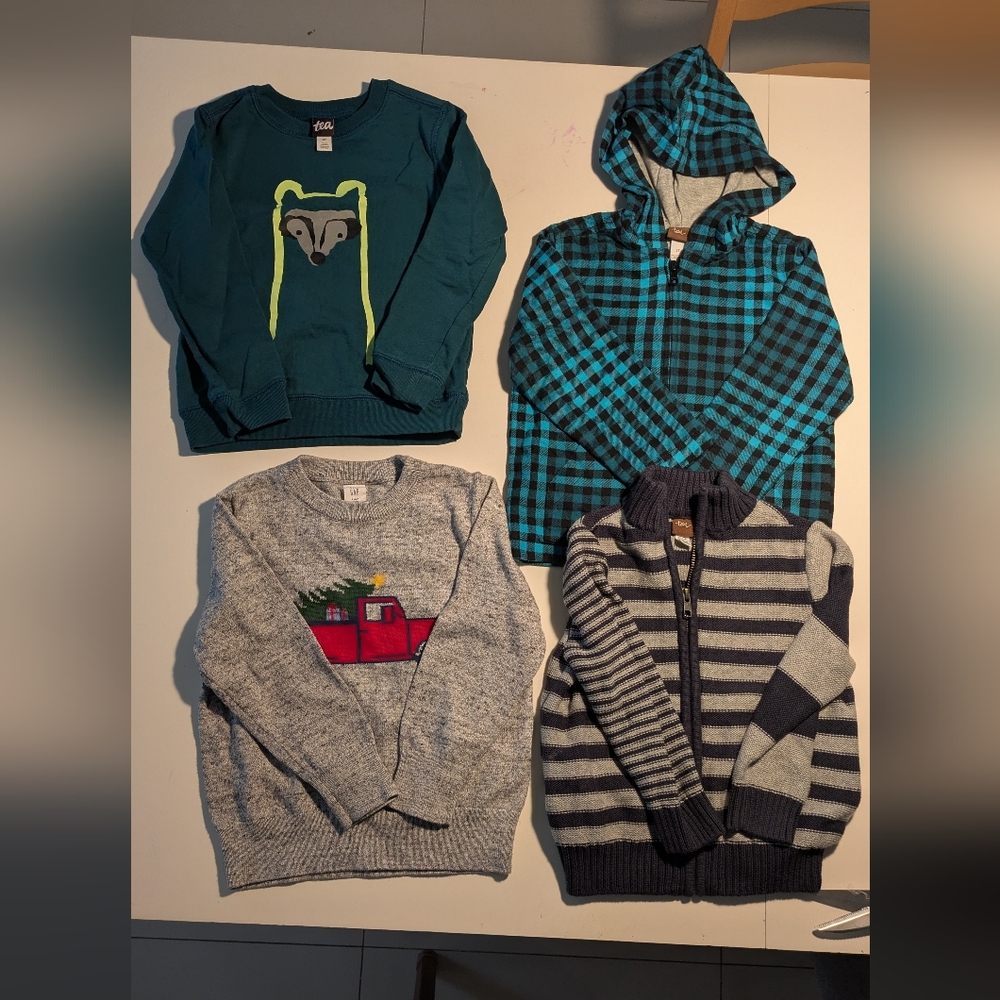 Set Of 4 Sweaters/Cardigans For 2-3yo Toddler